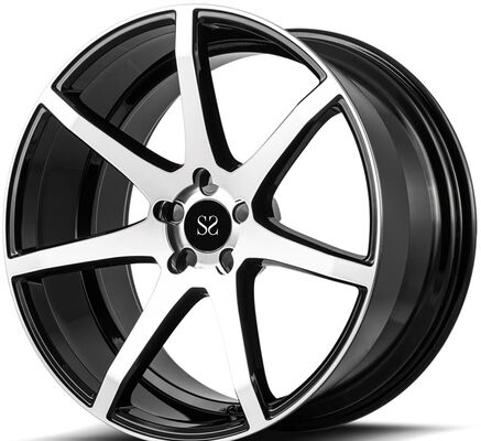 Black Machined Face 16 17 and 18 inches 1 Piece Forged Wheels for Audi A3