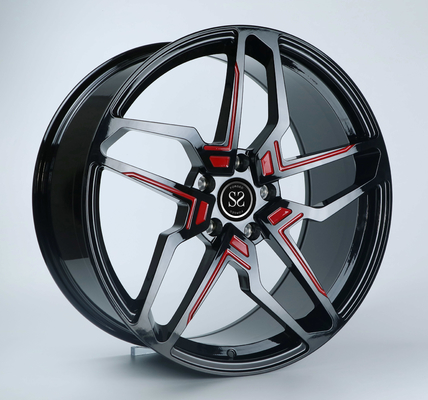 SAE j2530 dreht Rotes und schwärzt zwei Leichtmetallräder der Farbe 18inch 19inch für X5