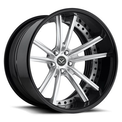 Die kundengebundenen Leichtmetallfelgen für LAMercedesbenz AMG 2-teiliges GTS/21inch geschmiedet dreht kundenspezifisches Bolzen-Muster 5x112