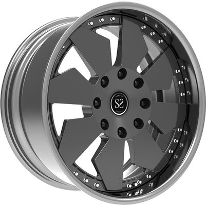 2-teiliger geschmiedeter Aluminiumzoll 6x139.7 des Leichtmetallrads 22 des tiefen Tellers des Autos für Land Cruiser Prado