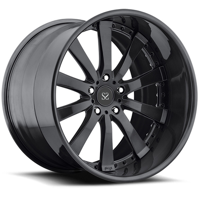 Glanz-Schwarzes fertigte Leichtmetallfelgen 22 für 2-teilige geschmiedete Kanten 5x120 5x108 Land Rovers besonders an