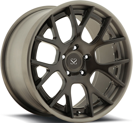 20inch fasst Glanz-Schwarzes kundengebundene 2-PC geschmiedete Leichtmetallfelgen mit 5x120 für Leichtmetallräder BMWs M4/SAE J2530 ein