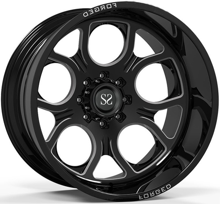 Off Road 4x4 dreht 20x10 20x12 Schwarz-tiefe Teller-Kanten 20x14-Glanz-24x12 und 24x14