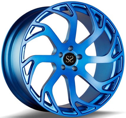 Kundenspezifische blaue 20 geschmiedete Räder hergestellt von der Aluminiumlegierung 6061-T6 für Ford 5x108