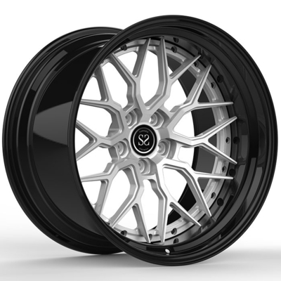Tiefe Lippe schwankte 20 x 9 und 20 2-teilige kundenspezifische geschmiedete Leichtmetallräder X12 für Kanten 5x1 Audis R8 5x112