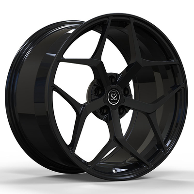 20x9.5ET25/20x10.5ET40/5x112/66.6 Glanzschwarz geschmiedete Felgen für BMW 840 Baujahr 2020