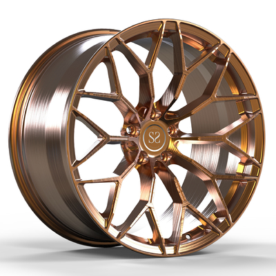 Gebürstetes Bronze-monoblock 21 Zoll schmiedete Rad für Ferrari 458 1-teilige Leichtmetallfelgen