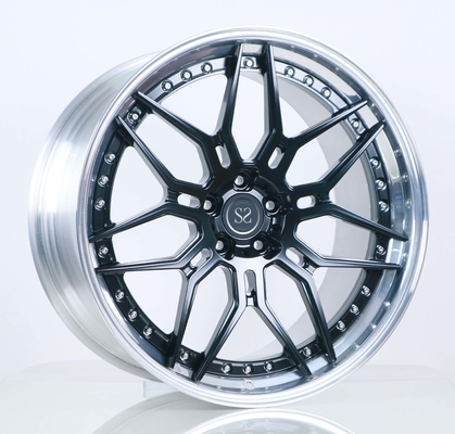 Glanz-schwarzes Mittelpolierfaß 21x9.5 21x11 schmiedete die Auto-Räder, die für Klasse Mercedes Benzs C geschwankt wurden