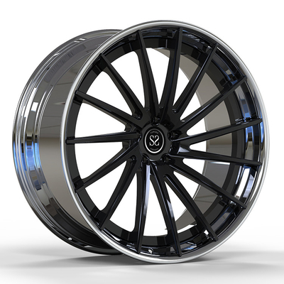 Audi Rs6 5 X 112 Felgen 6061-T6 Aluminiumlegierung 20 Zoll 2 Stück Polierfelgen Polish Barrel+Black Disc