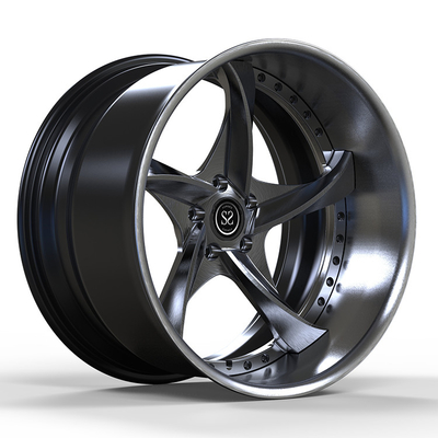 Lamborghini Custom 20 Zoll 2 Stück Big Lip Schmiedefelgen 5x120