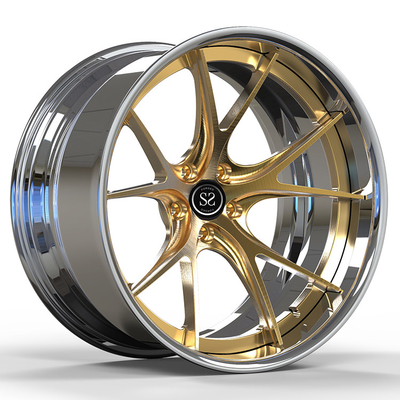 Luxury Cars Custom 2 Stück 20 Zoll Polish Wheels Felgen 6061 T6 Aluminiumlegierung 5x115