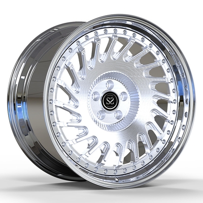 Räder des Ferrari-Gewohnheits-20 Zoll-polnische 5 x 114,3 2-teilige geschmiedete polierten