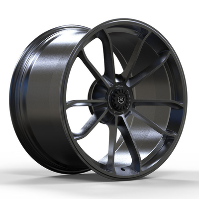 Porsche 991 kundenspezifische Schwarz-Mitte-Verschluss-Kanten 20x9 und 20x12 des Glanz-Gt3