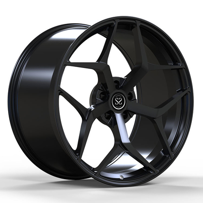 Kundenspezifischer 20 Zoll 5x120 5x114.3 schmiedete Räder für Tesla Model S Gloss Black