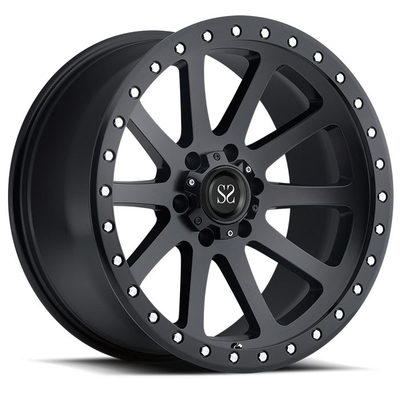 Kundenspezifischer 20 22 24 Zoll Hochleistungs6 x 139,7 5 x 150 5 x 127 Matt Black 4 x 4 geschmiedete Off Road-Räder