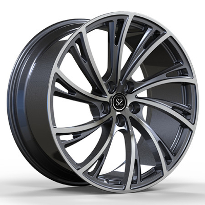 Gewehrmetallmaschinell bearbeitetes Kronrad der Aluminiumlegierung 21x10 1-teiliges geschmiedetes 5x120 für Range Rover hse-Autokanten