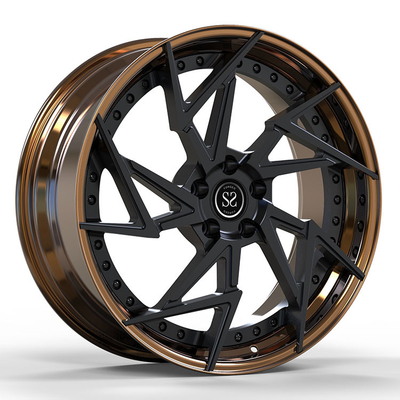 Passend für Audi A3 Custom Bronze 2-PC geschmiedete Legierung Felgen 18 und 19 Zoll 5x112 Bolt Muster