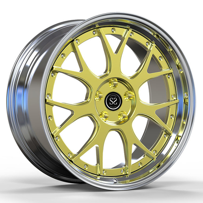 Passend für Benz C63 5x112 Custom Polish 2-PC geschmiedete Aluminiumlegierung Felgen 19 und 20 Zoll