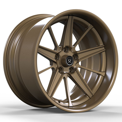 Aluminiumlegierungs-Auto schmiedete Räder für Verkauf kundenspezifischen 2-teiligen Wrangler Polished Bronze Rims