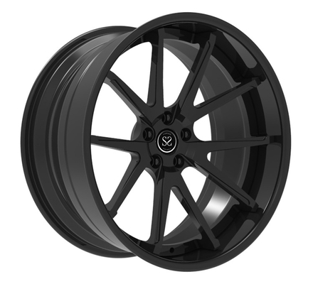 21x10 21x12 5x130 5x112 dreht geschwanktes Satin-Schwarzes schmiedete für CL63