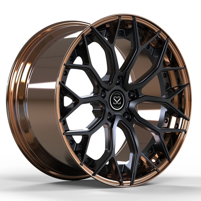 Schwarzer BRONZEPC 2 Audis RS6 5x112 schmiedete Leichtmetallfelgen 19 20 21 und 22 Zoll
