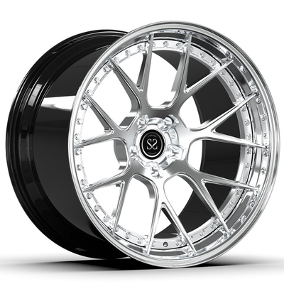 Legierungs-2-teiliger geschmiedeter gebürstete Rad-negativer Ausgleich 21inch 21x11 21x12 für M6