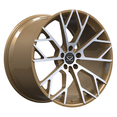 Für Lambor Aventador schmiedete 1 PC Monoblock maschinell bearbeitete Legierungs-Auto-Bronzekanten der Rad-21inch 21x13