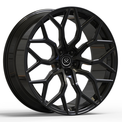 Monoblock-Räder für geschmiedetes Glanz-Schwarzes 24inch 24x10 24x12 des Urus-1 PC schwankten Legierungs-Auto-Kanten