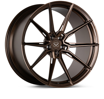 1-teiliger Vossen Entwurf Monoblock schmiedete Glanz-Schwarzes der Kanten-24inch für Luxusauto-Räder
