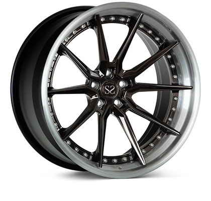 Geschmiedeter PC Vossen EVO2 3 fasst 24inch für Luxusschwarzes des auto-RS5 polierte Räder ein