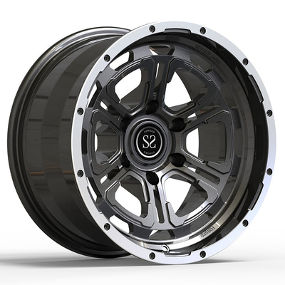 17inch Gewehr geschmiedetes Monoblock fasst Metall maschinell bearbeitetes Gesicht 6x139.7 passte zu Land Cruiser ein