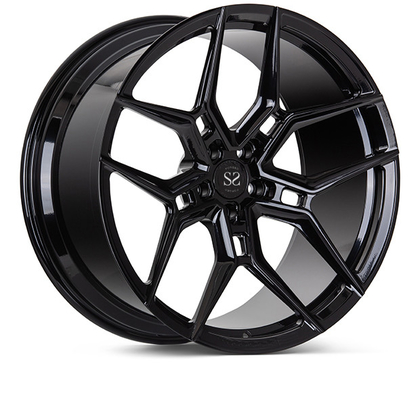 24 Zoll-1-teilige geschmiedete Räder polieren schwarzes EVO4 Monoblock für Kanten des Auto-S6